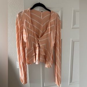 Free People peachy blouse